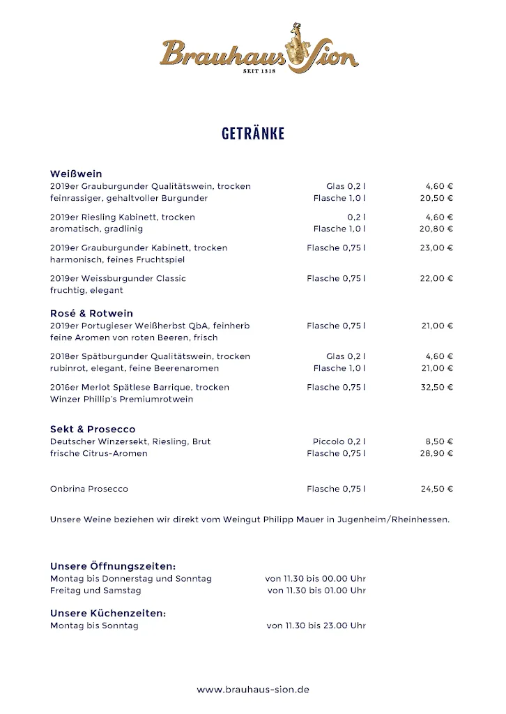 Menu_Brauhaus Sion_Köln_image_4
