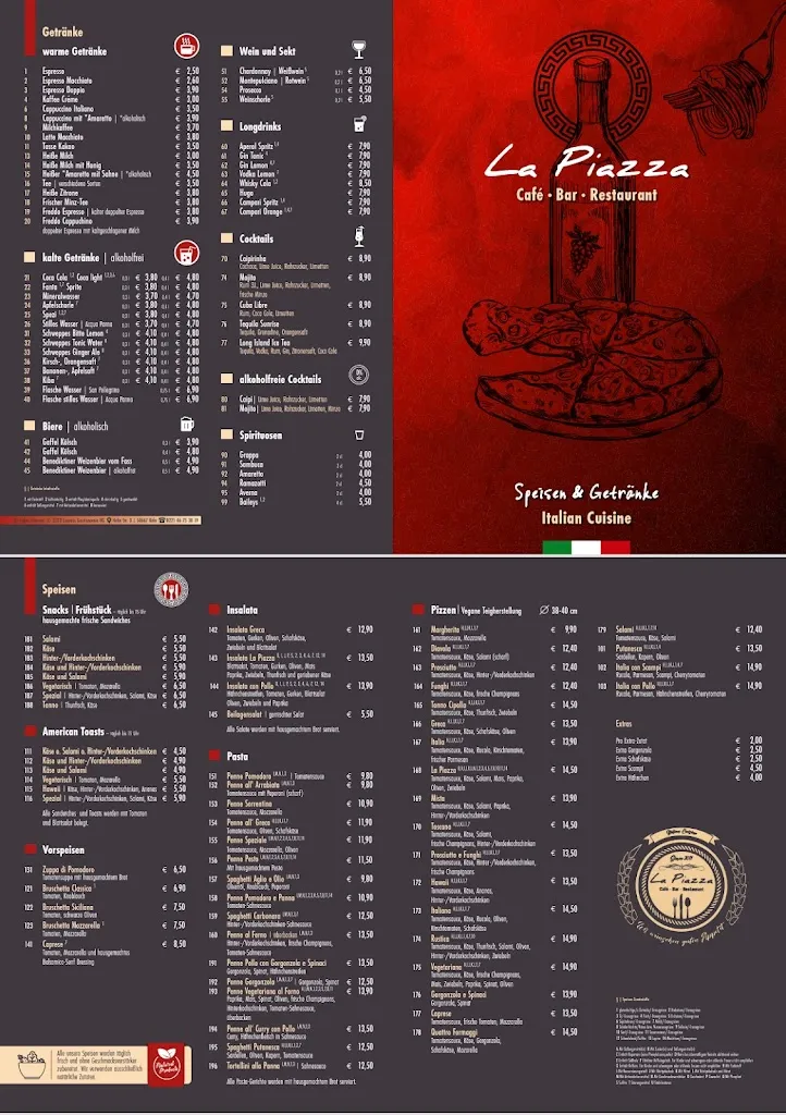 Menu_La Piazza_Köln_image_1
