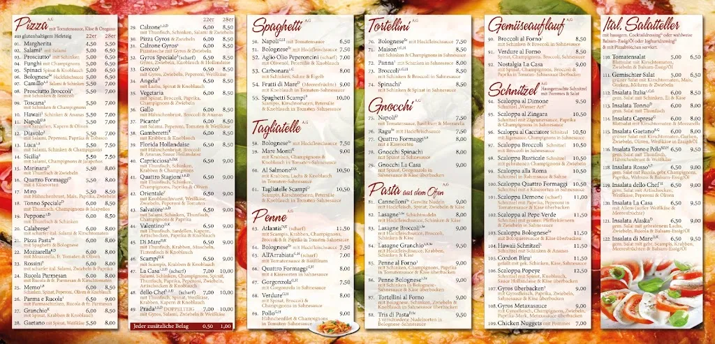 Menu_Ristorante Pizzeria La Casa_Lippspringe_image_1