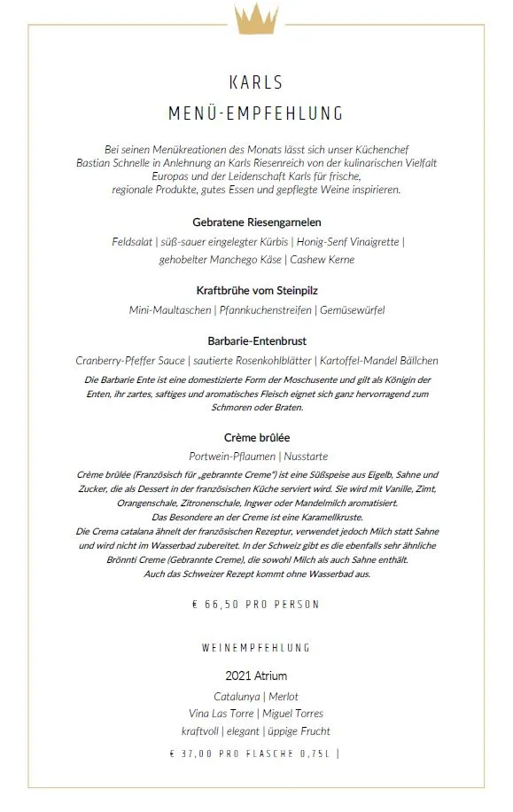 karl - Restaurant am Park restaurant in Lippspringe