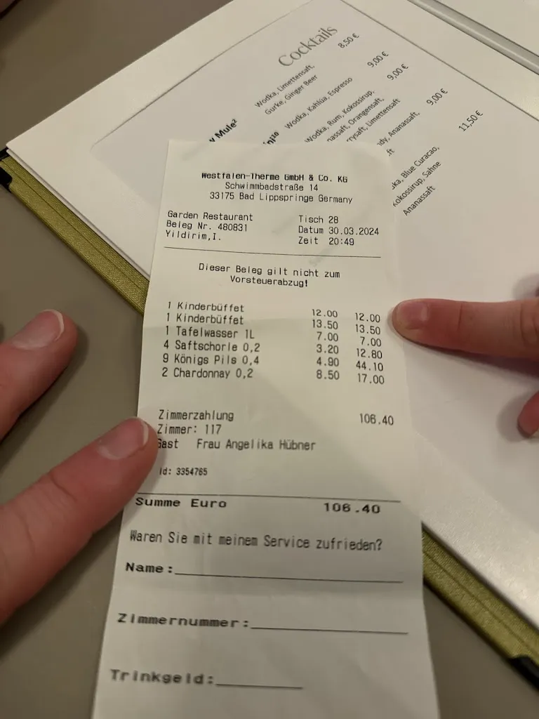 Menu_Garden Restaurant. Lounge. Terrasse & Frühstücksrestaurant im Vital Hotel_Lippspringe_image_2