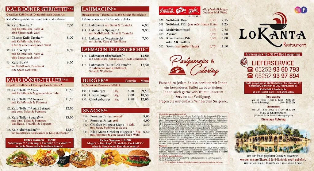 Menü_Lokanta Restaurant_Lippspringe_Bild_2