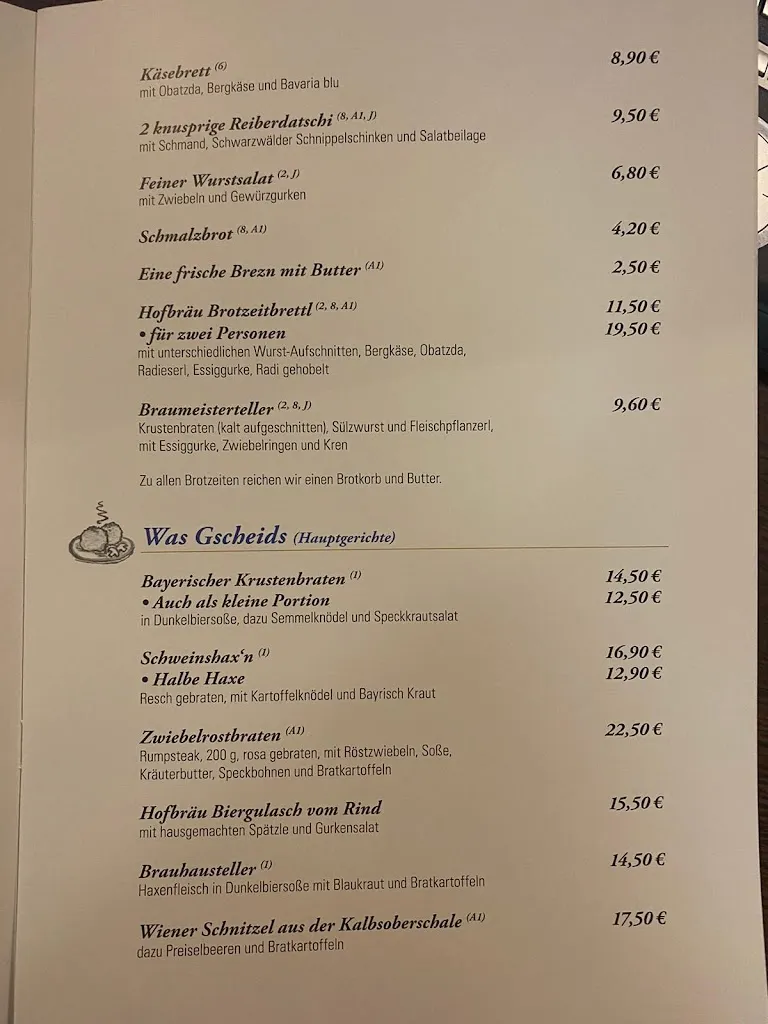 Menu_Hofbräu am Ostertor_Salzuflen_image_1