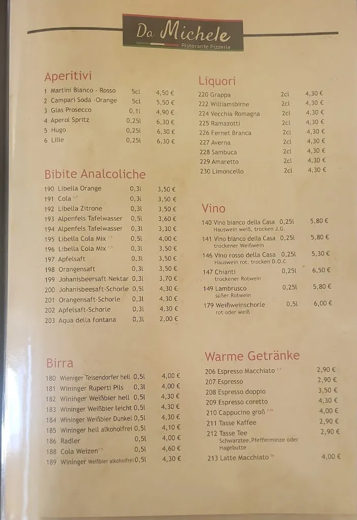 Menu_Da Michele Ristorante Pizzeria_Frasdorf_image_2