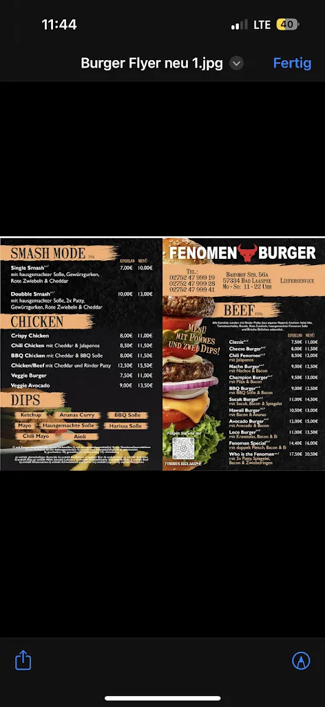 Menu_Fenomen Burger_Laasphe_immagine_1
