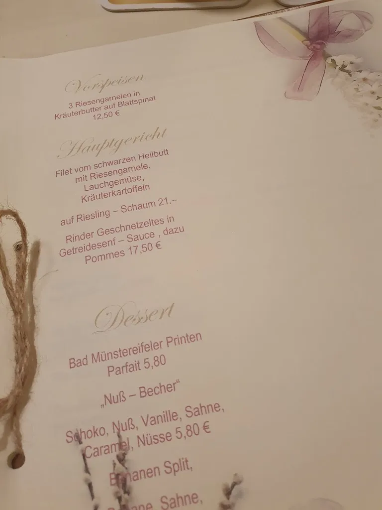 Menu_Restaurant Eifelei - Alte Schule Rupperath_Münstereifel_image_1