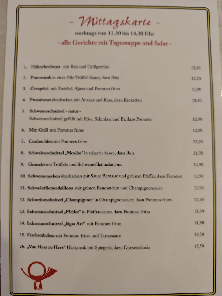 Menu_Gaststätte Zur Post_Münstereifel_immagine_1
