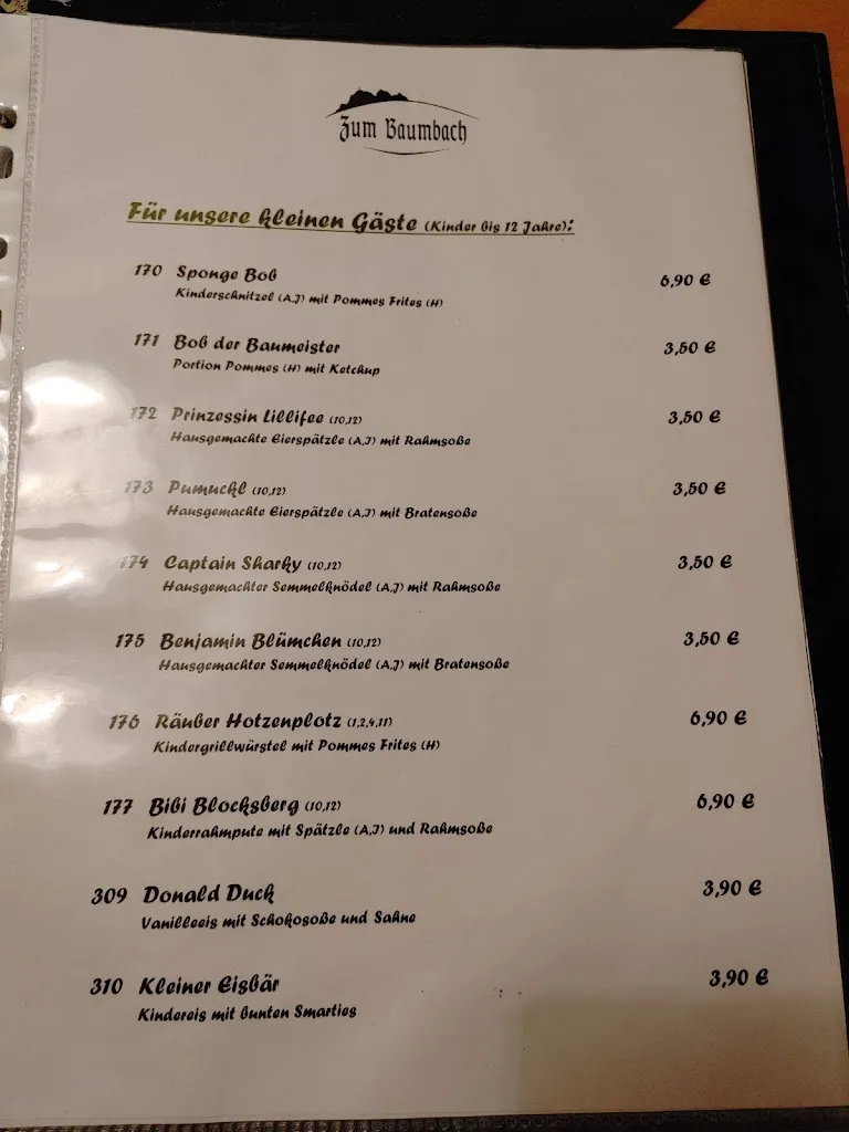 Menu_Gasthaus Zum Baumbach_Chiemgau_image_1
