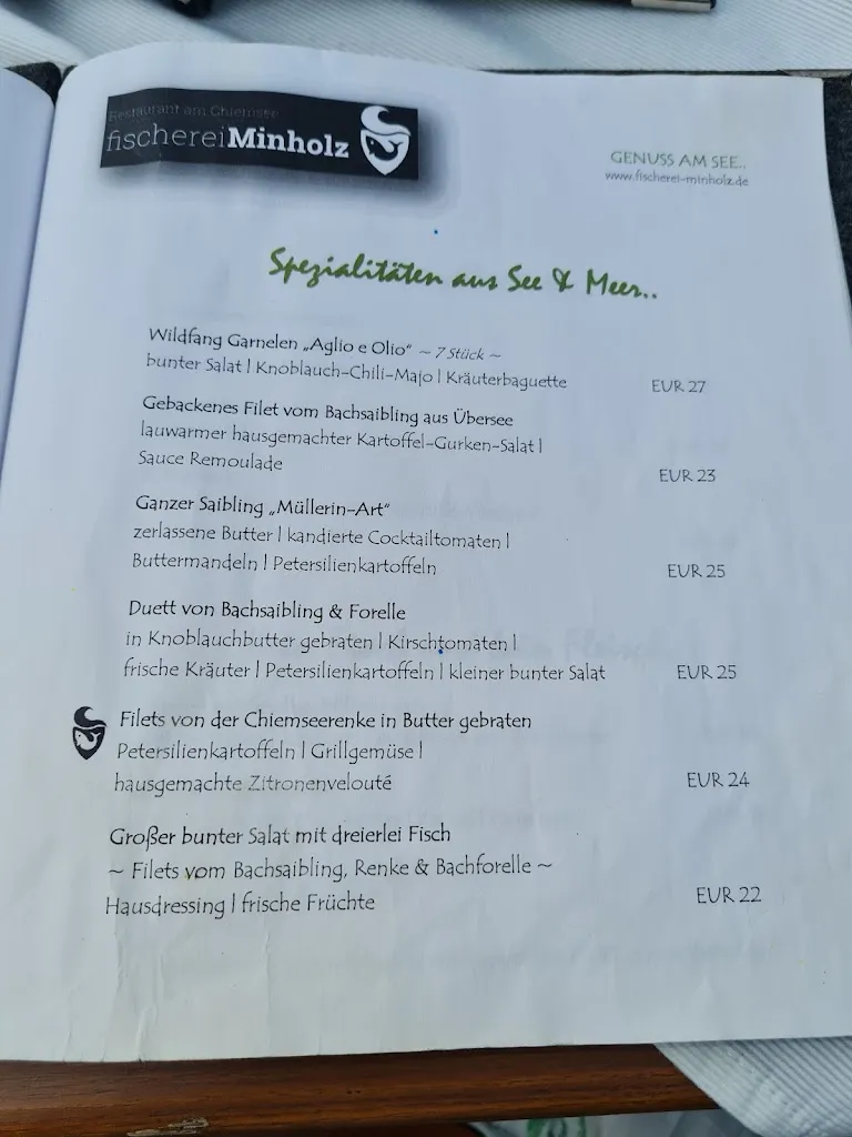 Menu_Restaurant Fischerei Minholz_Chiemsee_immagine_1