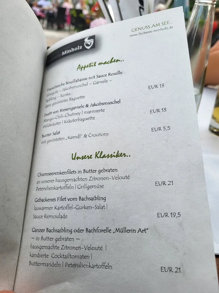 Menu_Restaurant Fischerei Minholz_Chiemsee_immagine_4