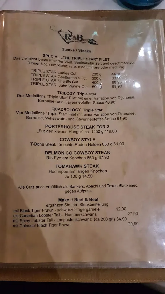 Menu_Reef and Beef Köln_Köln_image_4