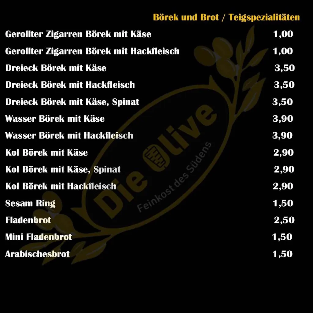 Menu_Die Olive - Feinkost des Südens_Oeynhausen_image_1