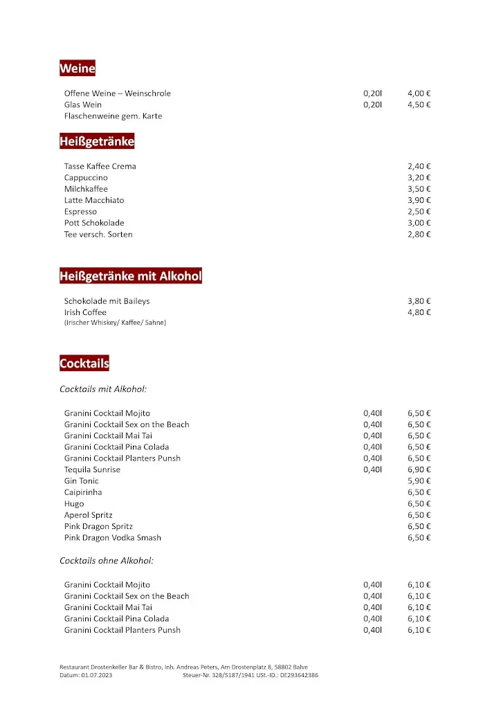Menu_Restaurant Drostenkeller Bar und Bistro_Balve_image_2