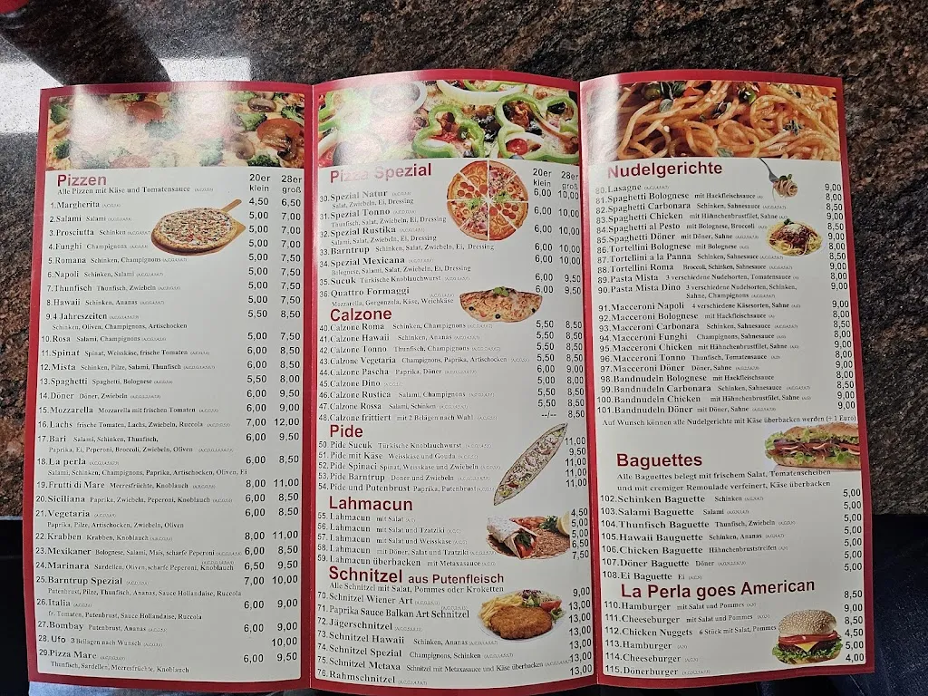 Menu_Pizzeria La Perla Döner_Barntrup_image_1