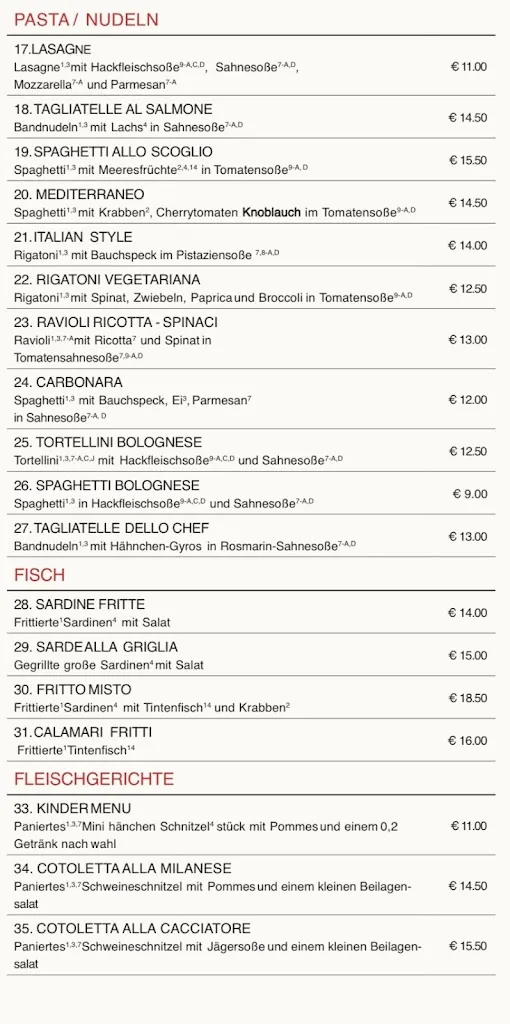 Menu_Restaurant Trattoria_Beckum_image_1
