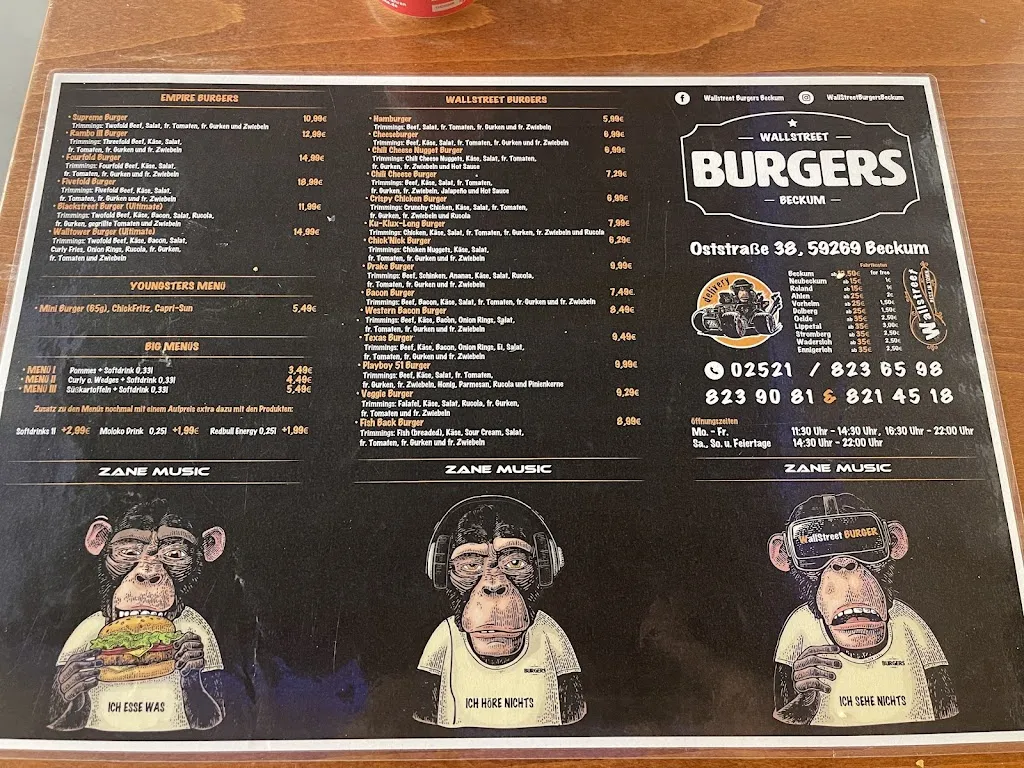 Menu_WallStreet Burgers Beckum_Beckum_image_1