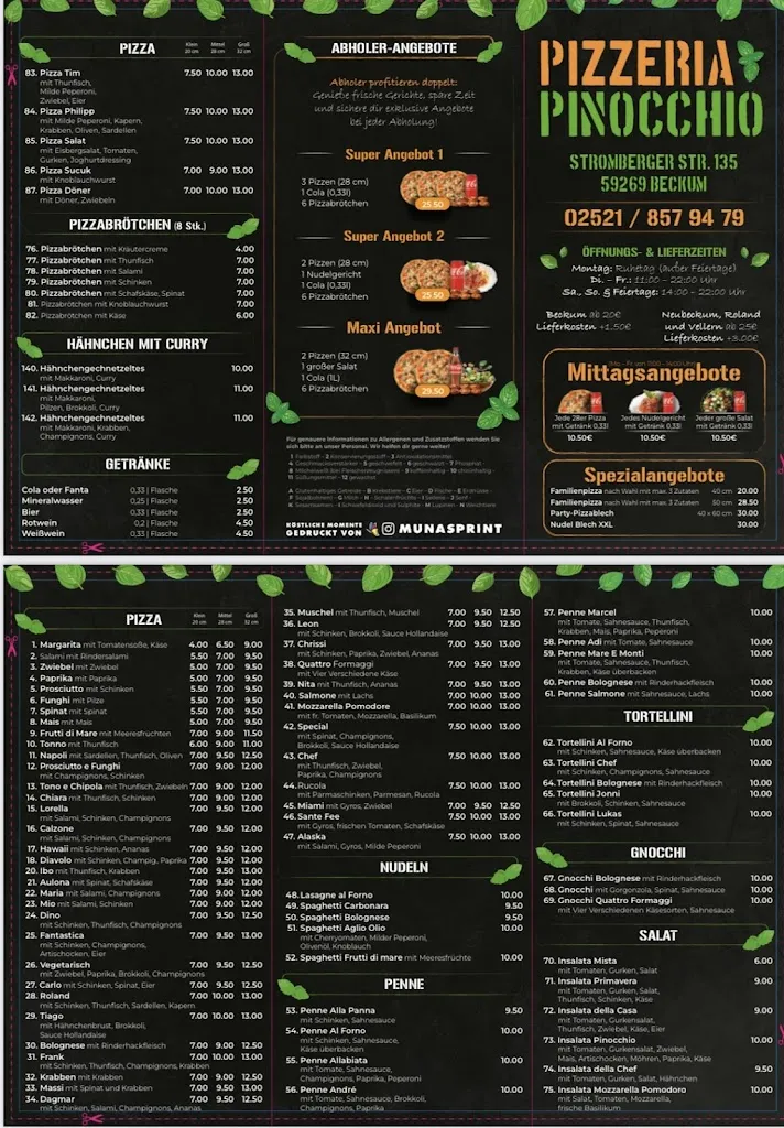 Menu_Pizzeria Pinocchio_Beckum_immagine_3