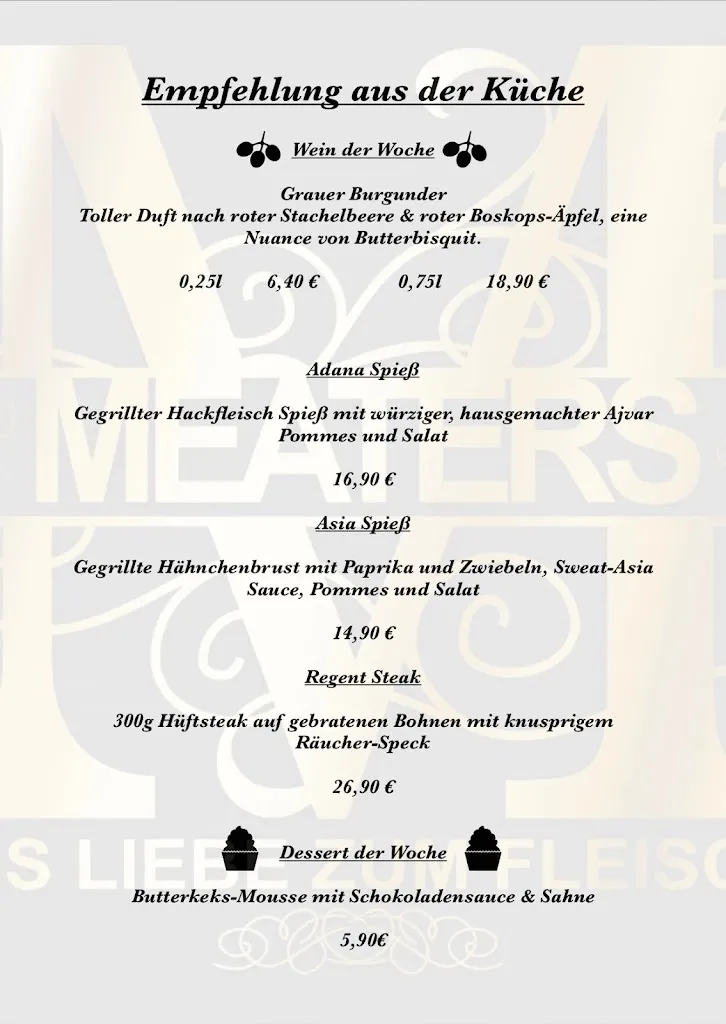 Menu_Meaters Restaurant Steak#Schnitzel#Tapas#Burger_Bedburg_image_2