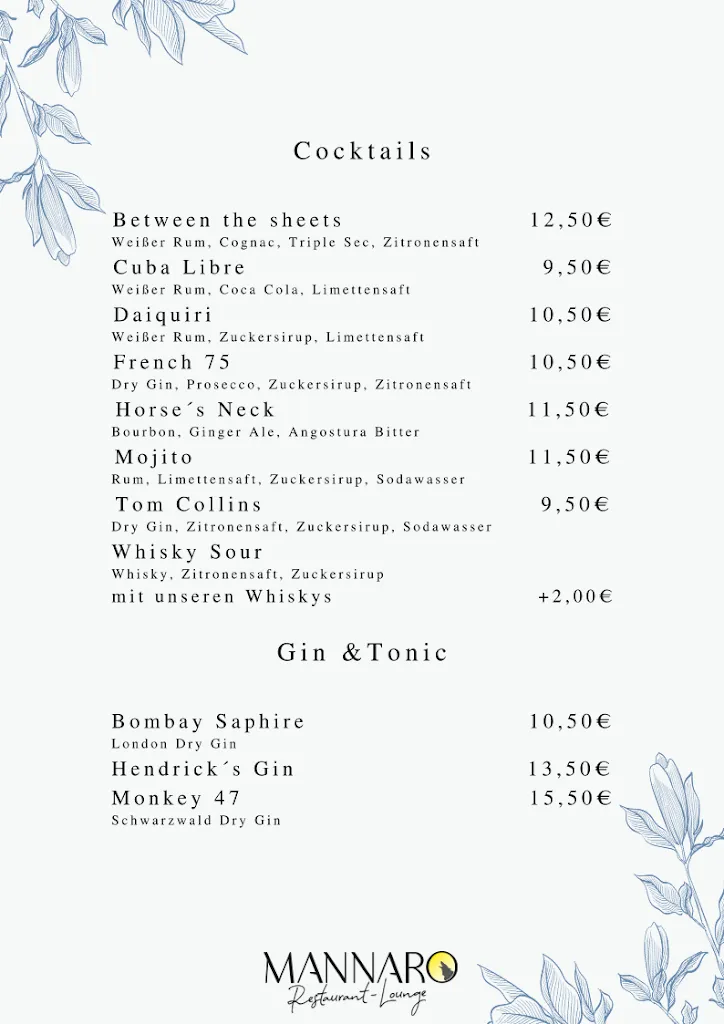 Menu_Mannaro - Restaurant und Lounge_Bedburg_imagen_2