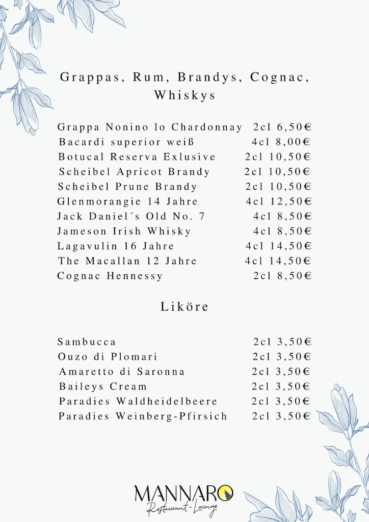 Menu_Mannaro - Restaurant und Lounge_Bedburg_imagen_3
