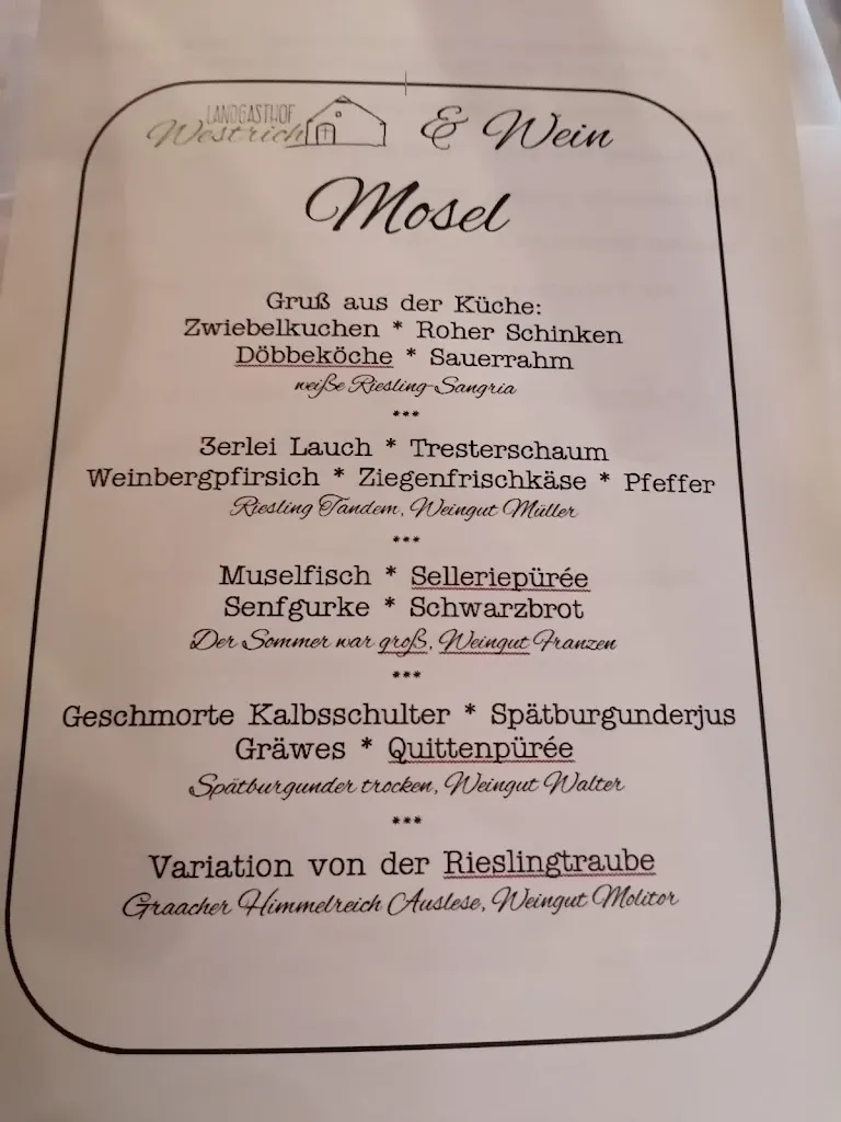 Menu_Landgasthof Westrich_Bedburg-Hau_image_1