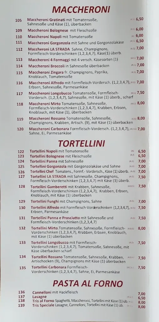 Menu_Pizzeria La Strada_Bedburg_immagine_1