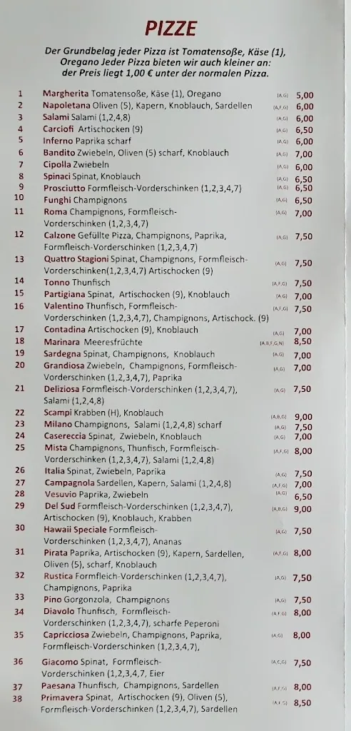 Menu_Pizzeria La Strada_Bedburg_immagine_3