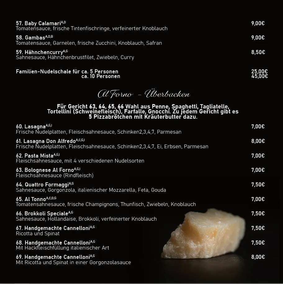 Menu_La Romantica da Luigi_Bergkamen_image_2