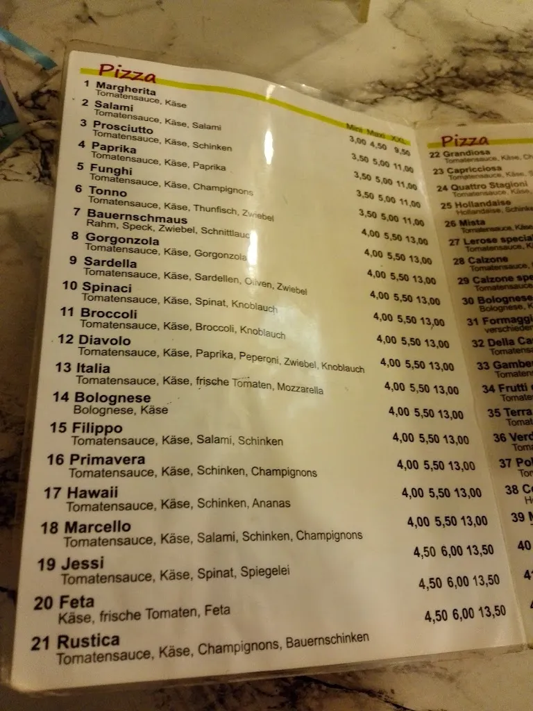 Menu_Le Rose's Pizza_Bergkamen_image_4