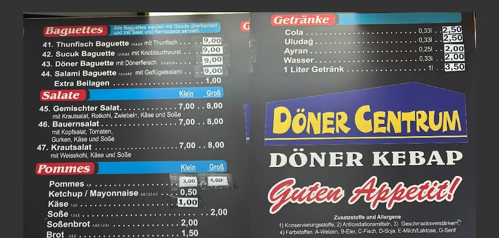 Menü_Döner Centrum_Bergkamen_Bild_2