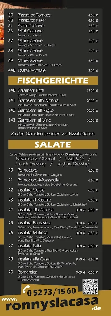 Menu_Ronny´s Pizzeria La Casa_Beverungen_image_2