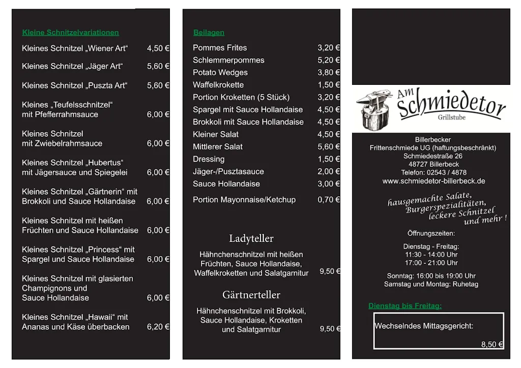 Menü_Grillstube am Schmiedetor_Billerbeck_Bild_2