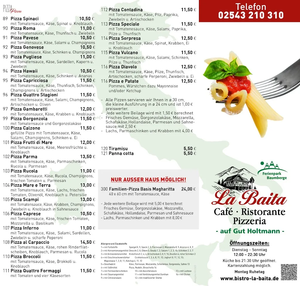 Menu_La Baita Café Ristorante Pizzeria_Billerbeck_image_1
