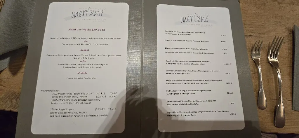 Menu_Hotel & Restaurant Ludgerusbrunnen_Billerbeck_immagine_1