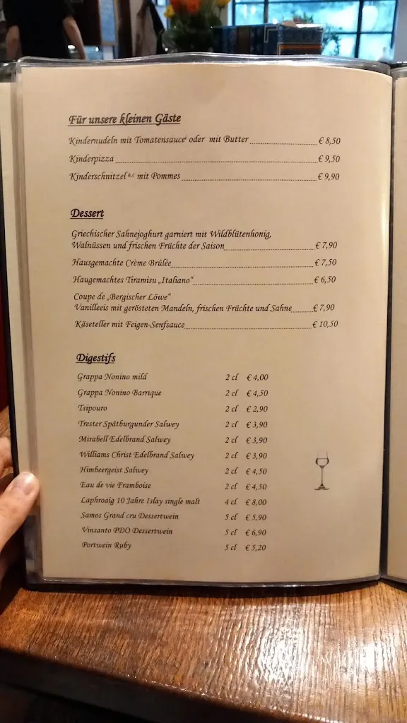 Menu_Gastronomie Bergischer Löwe_Gladbach_immagine_1