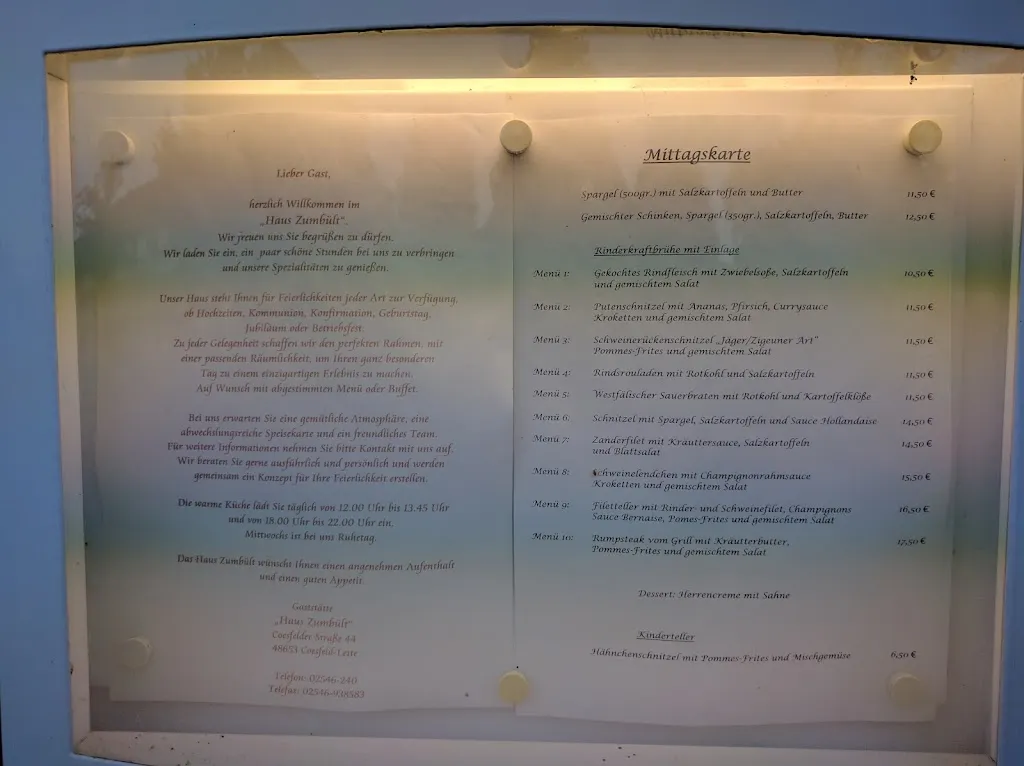 Menu_Gasthof Haus Zumbült_Coesfeld_image_2