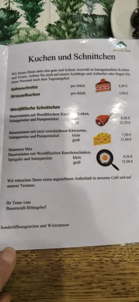 Menu_Bauerncafe Höltingshof_Coesfeld_immagine_1