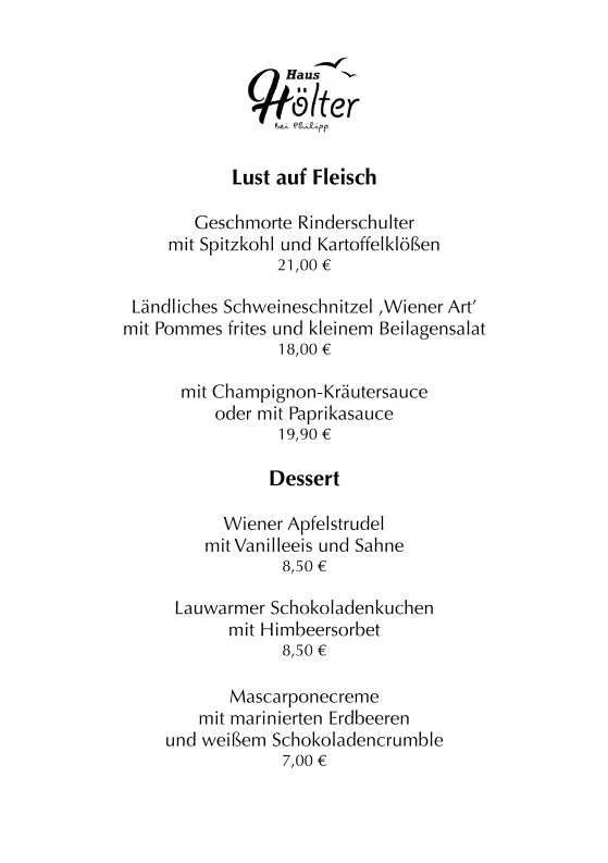 Menu_Haus Hölter bei Philipp - Restaurant | Biergarten | Lounge_Castrop-Rauxel_image_2