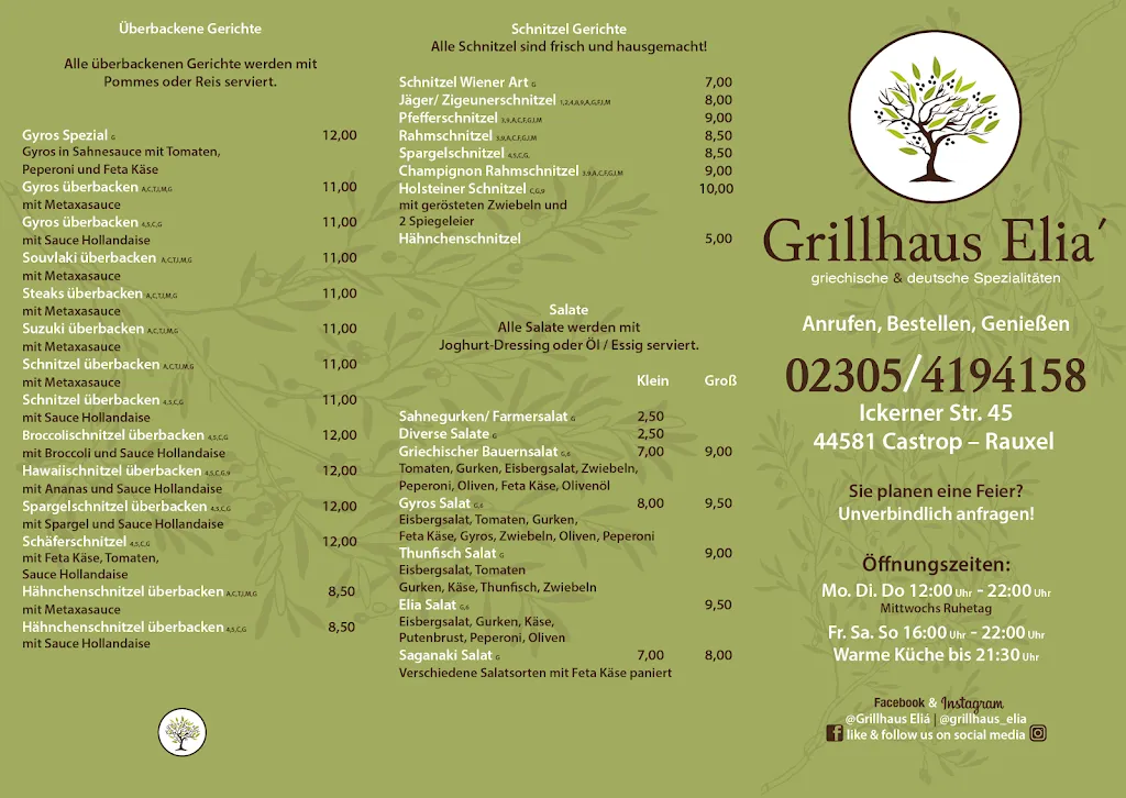 Grillhaus Elia´ restaurant in Castrop-Rauxel