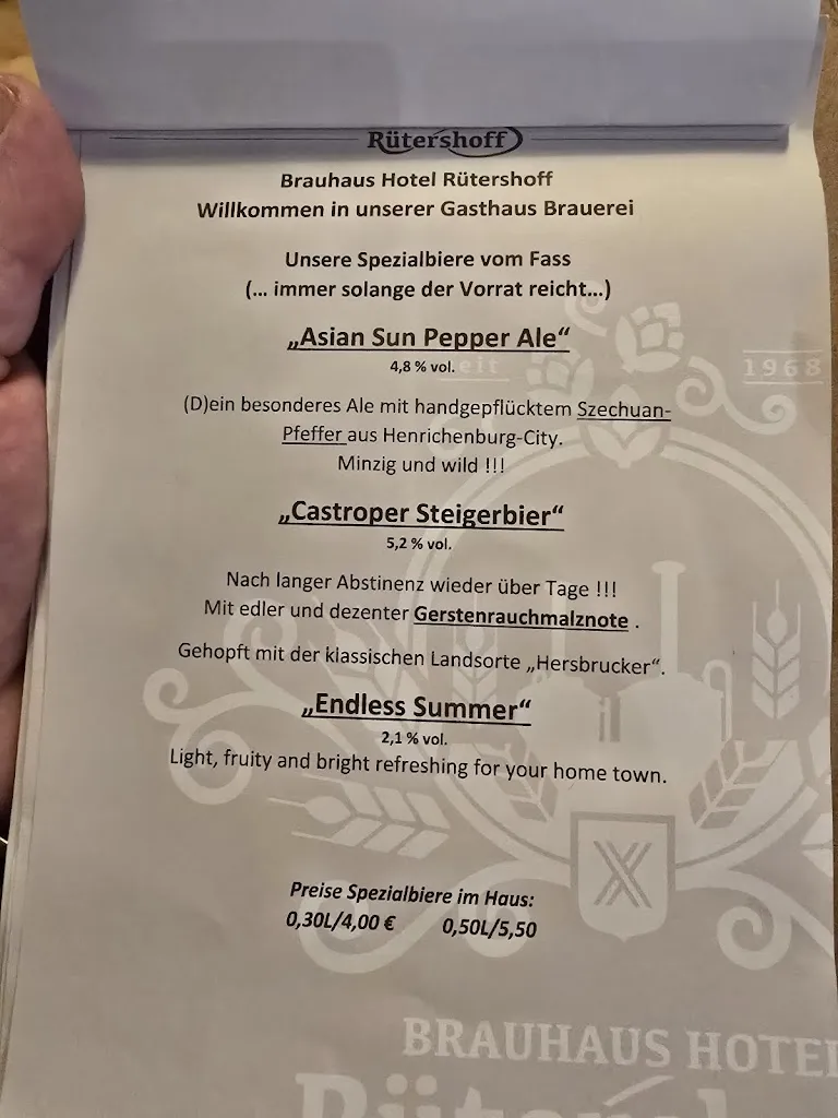 Menu_Ruetershoff Brauhaus_Castrop-Rauxel_image_1
