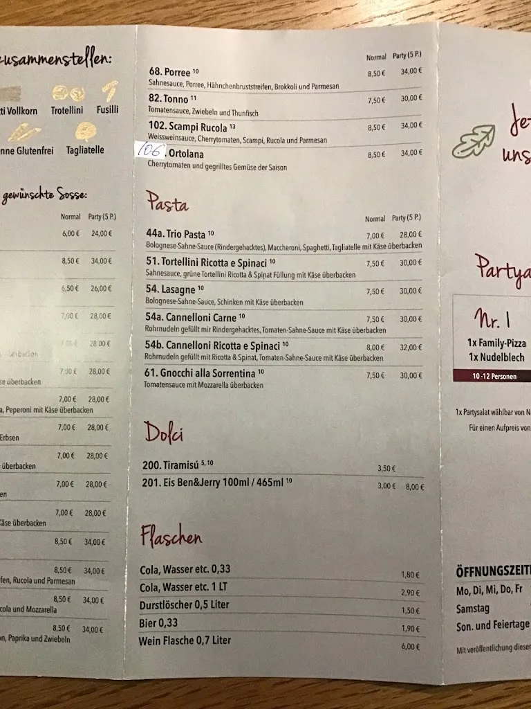 Menu_Pizzeria Le Dune_Castrop-Rauxel_image_4