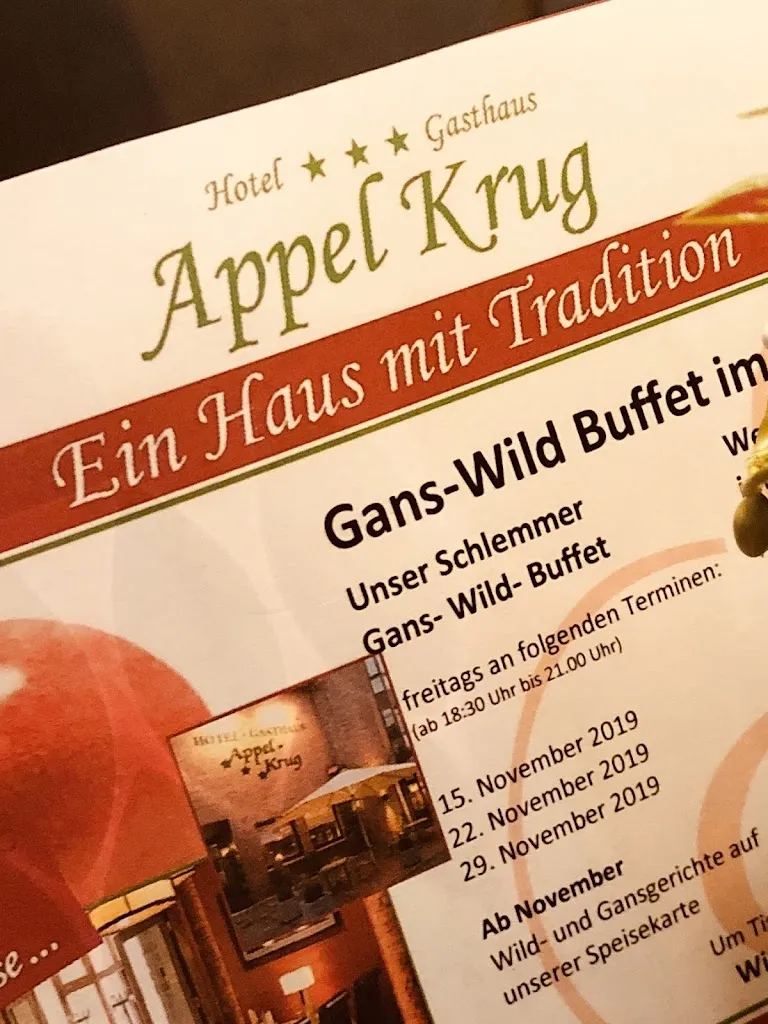 Menu_Hotel Gasthaus Appel Krug_Delbrück_immagine_2