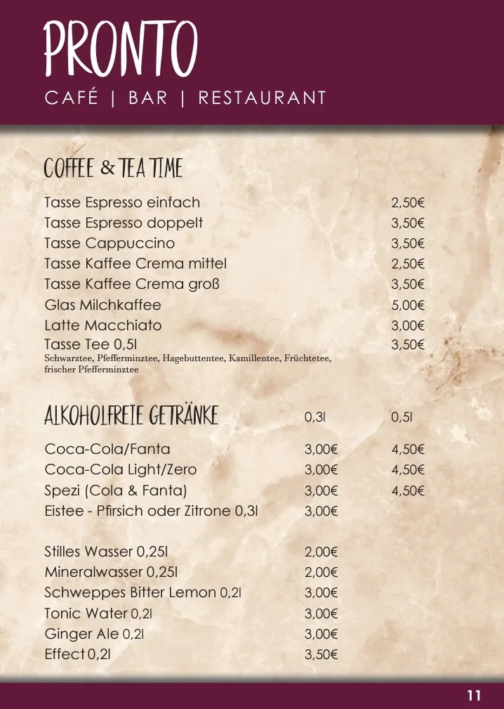 Menu_Pronto Restaurant_Delbrück_immagine_2