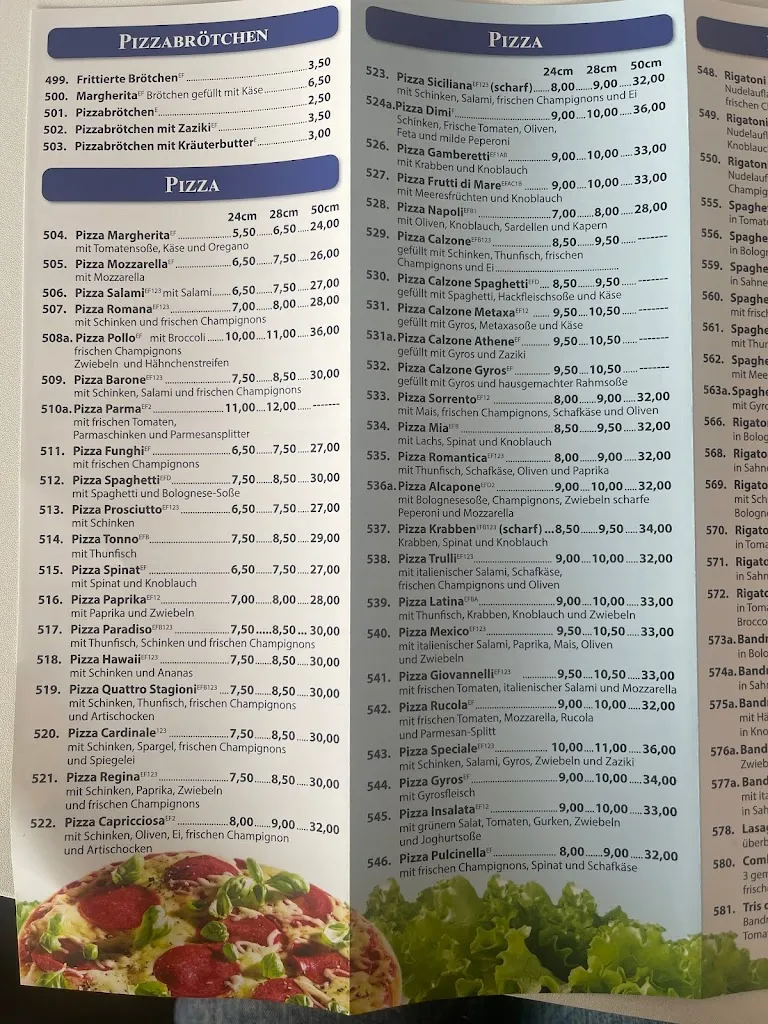 Menu_Pizzeria Da Silvio_Delbrück_image_1