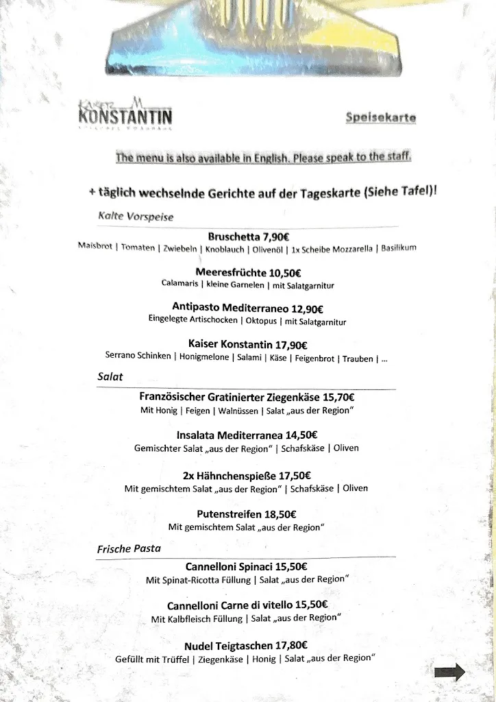 Menu_Kaiser Konstantin - Kölsches Brauhaus_Köln_immagine_4