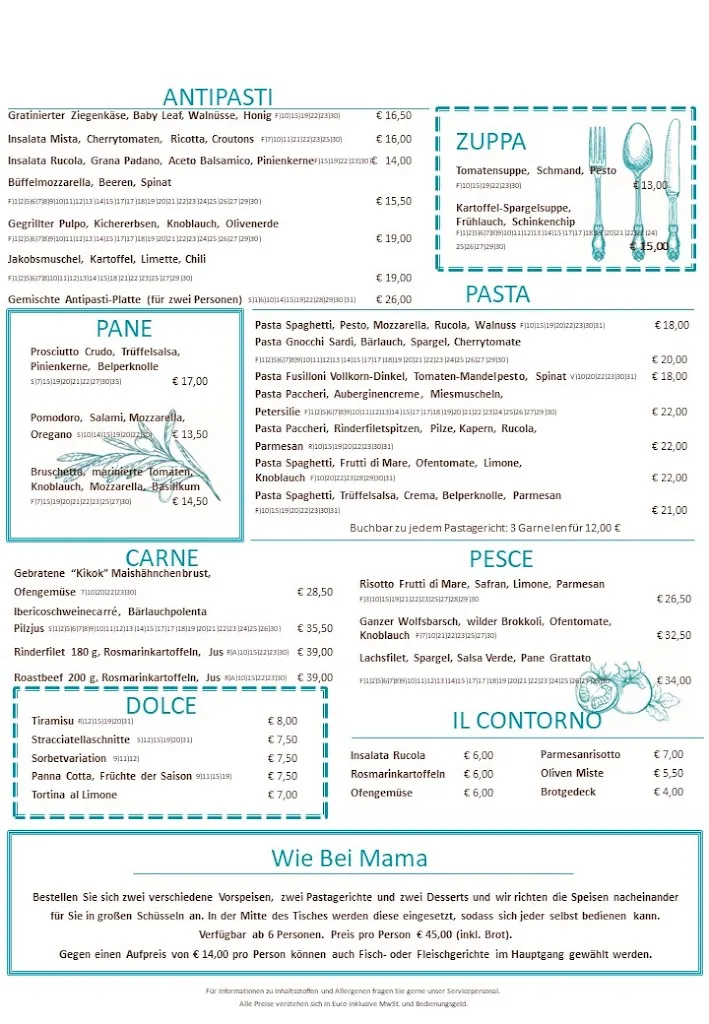 Menu_Grissini Restaurant & Terrasse_Köln_image_1