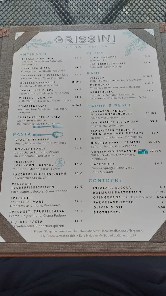 Menu_Grissini Restaurant & Terrasse_Köln_image_4