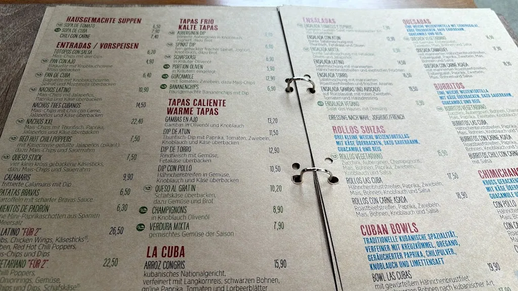 Menu_Latino Cubana_Köln_immagine_2