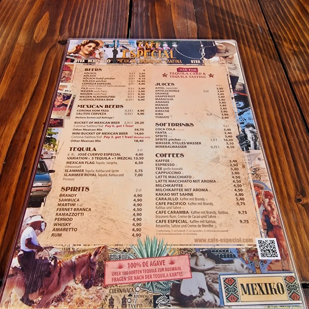 Menu_CAFE ESPECIAL Köln_Köln_immagine_1