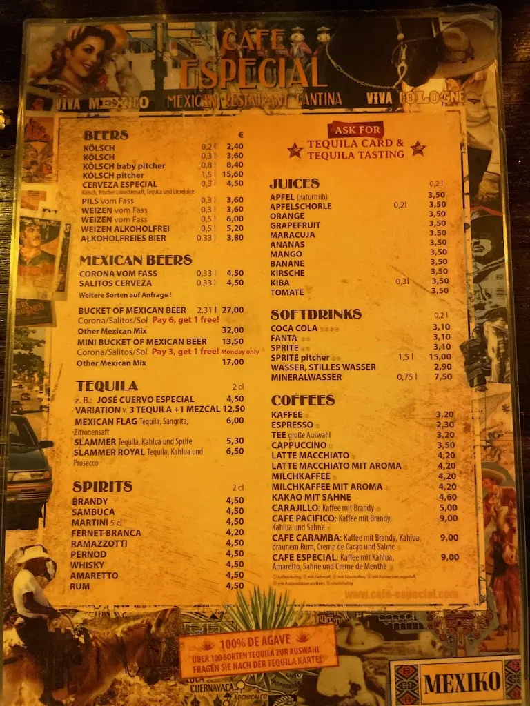 Menu_CAFE ESPECIAL Köln_Köln_immagine_3